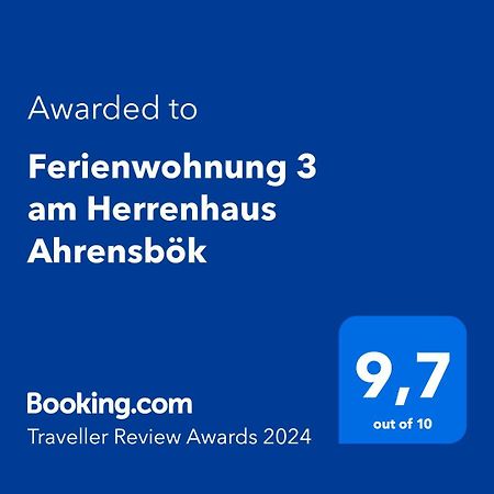 Ferienwohnung 3 Am Herrenhaus Ahrensboek Ahrensbok Exteriér fotografie